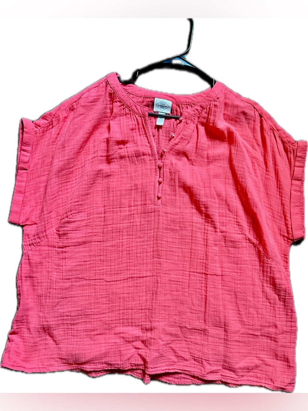St. John's Bay Button-Detail Cotton Tunic